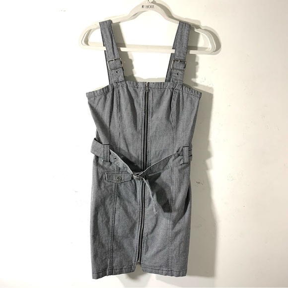 H&M houndstooth Suspender Dress black & White - Picture 3 of 11